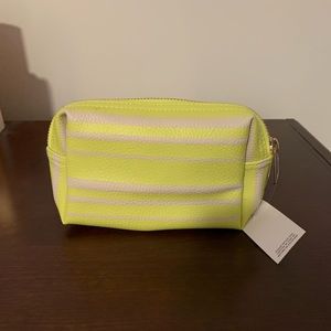 NWT LOFT Striped Small Cosmetic Case